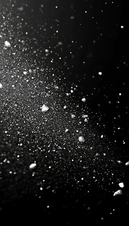 High Resolution Delicate Noir Grain Texture with Atmospheric Depth for Elegant Graphic Decorationの素材