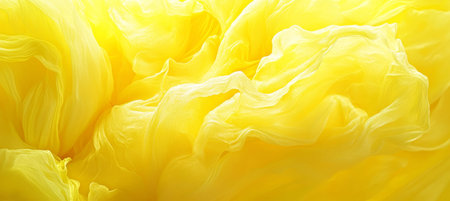 Gentle Waves Dance in Light Yellow Abstract Form, Fluid Shapes Create Dynamic Patterns of Movementの素材