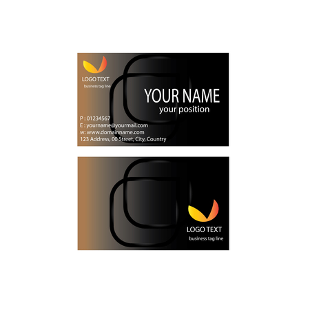 name card designのイラスト素材