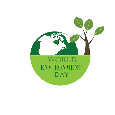 World environment day. World environment day concept. Green Eco Earth. World environment day vector illustration. World environment day background. world environment day card. - Vectorのイラスト素材