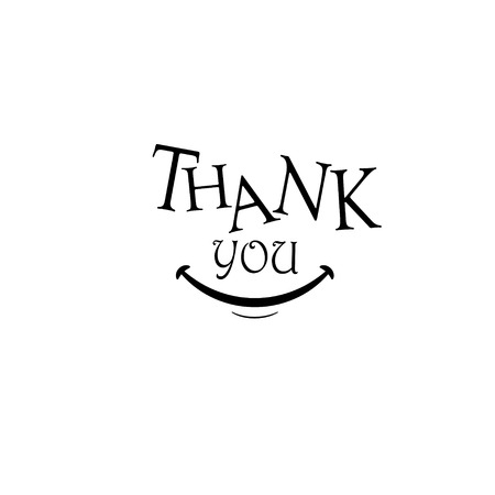 Thank You Vector Template Design Illustration - Vectorのイラスト素材