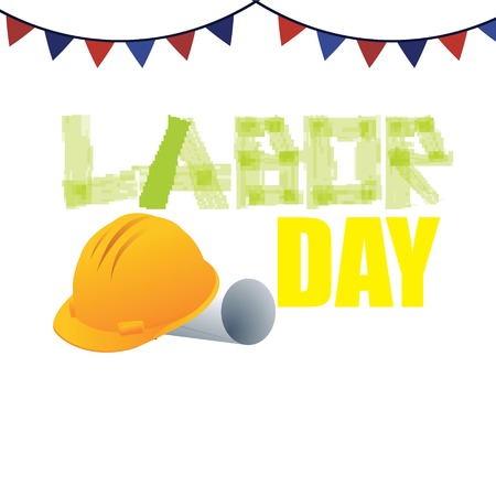 Happy Labor Day banner. Design template. Vector illustration - Vectorのイラスト素材