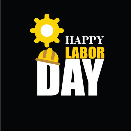 Happy Labor Day banner. Design template. Vector illustration - Vectorのイラスト素材