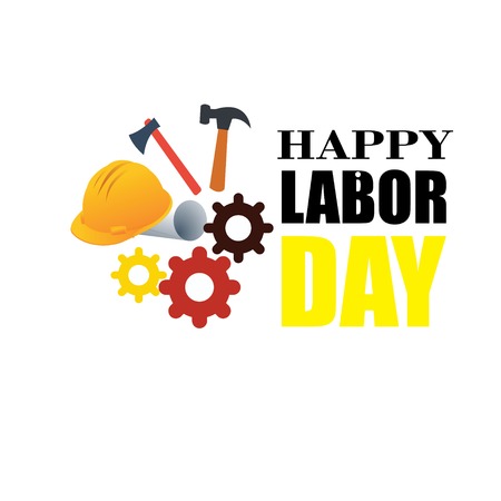 Happy Labor Day banner. Design template. Vector illustration - Vectorのイラスト素材