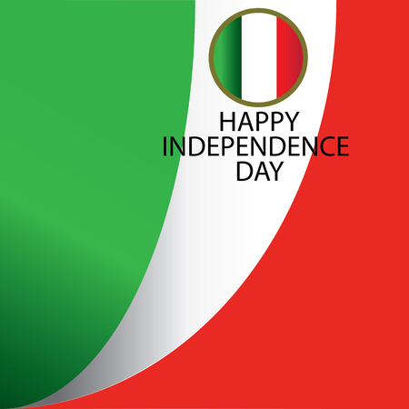 Italy Independence Day Vector Template Design Illustration - Vectorのイラスト素材