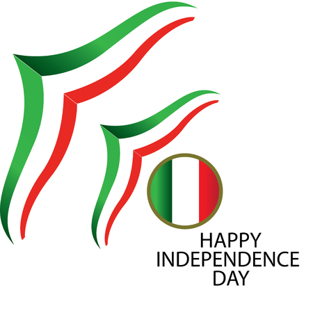 Italy Independence Day Vector Template Design Illustration - Vectorのイラスト素材