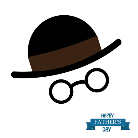 Happy Fatherâs Day Calligraphy greeting card. Vector illustration. - Vectorのイラスト素材