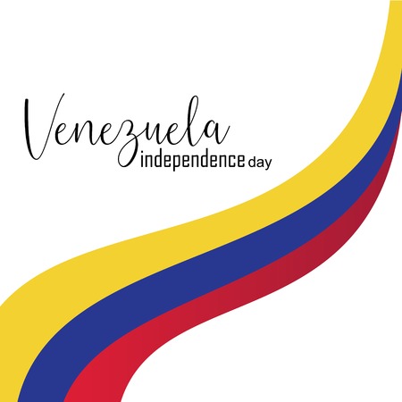 Vector illustration of Happy Venezuela Independence Dayのイラスト素材