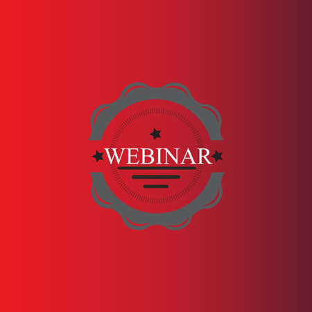 webinar isolated seal. webinar green stickerのイラスト素材