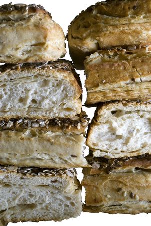 Puffed pastry with sesame seeds and cumin