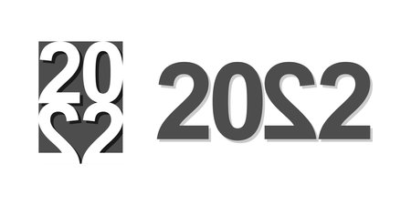 Illustration vector graphic of 2022