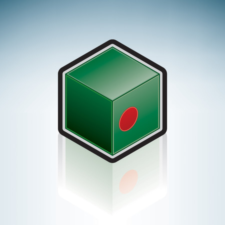 Flag of People's Republic of Bangladesh (Africa)のイラスト素材