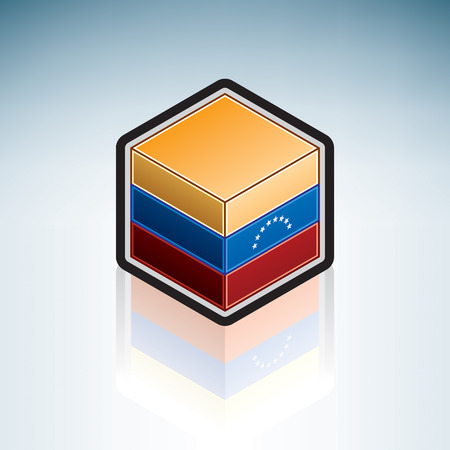 Flag of Republic of Venezuela (South America)のイラスト素材