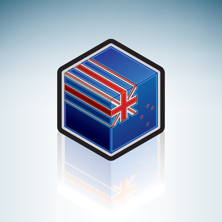 Flag of New Zealand (Australia)のイラスト素材