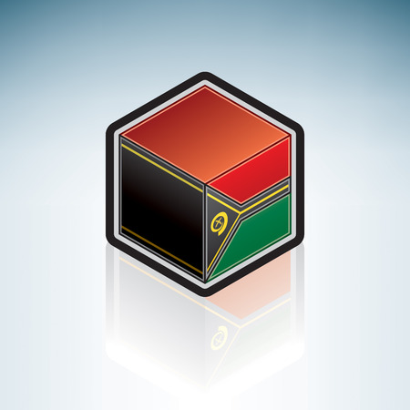 Flag of Republic of Vanuatu (Australia)のイラスト素材