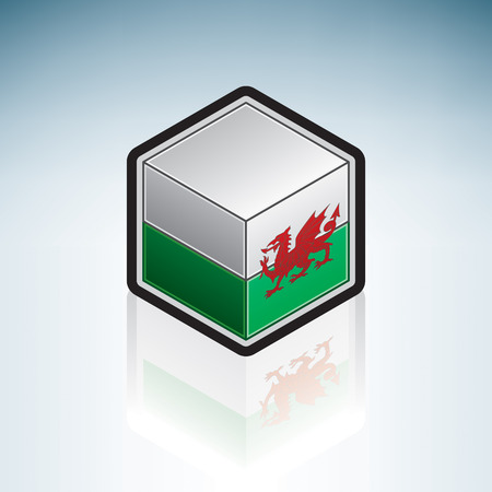 Flag of Wales (Europe)のイラスト素材