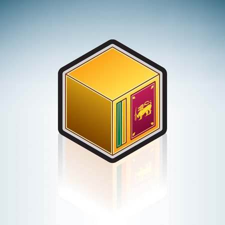 Flag of Democratic Socialist Republic of Sri Lanka (Asia)のイラスト素材