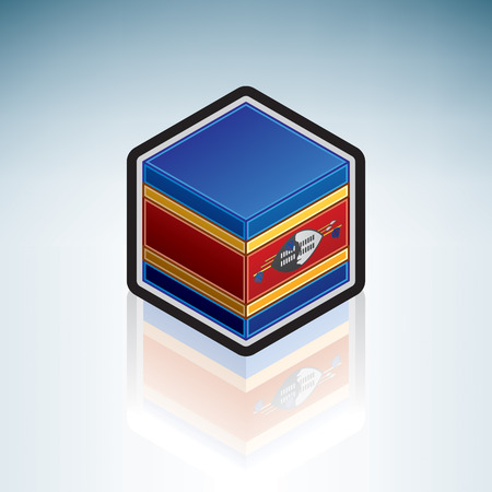 Flag of Kingdom of Swaziland (Africa)のイラスト素材