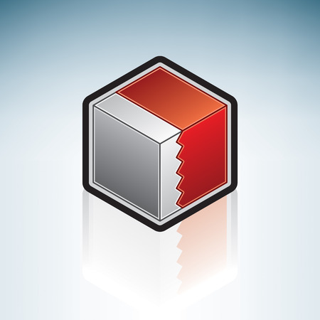 Flag of Kingdom of Bahrain (Africa)のイラスト素材