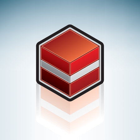 Flag of Republic of Latvia (Europe)のイラスト素材