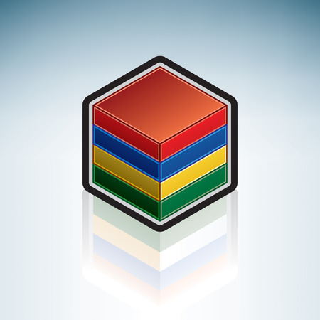 Flag of Republic of Mauritius (Africa)のイラスト素材