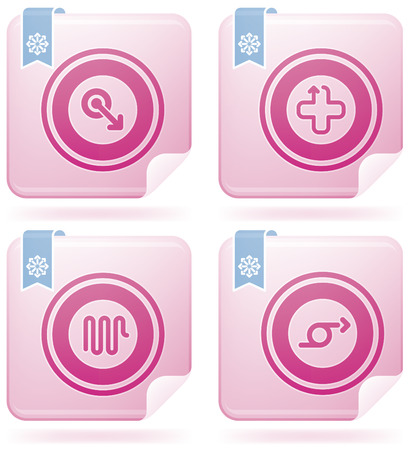 Miscellaneous Flamingo Iconsのイラスト素材