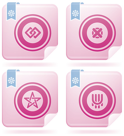 Miscellaneous Flamingo Iconsのイラスト素材