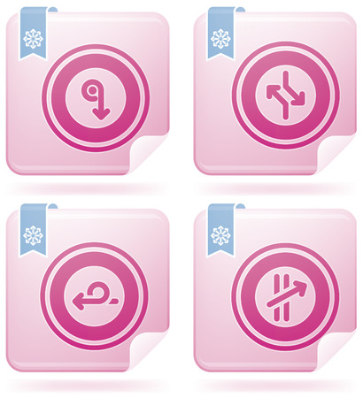 Miscellaneous Flamingo Iconsのイラスト素材