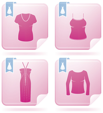 Woman's Clothingのイラスト素材