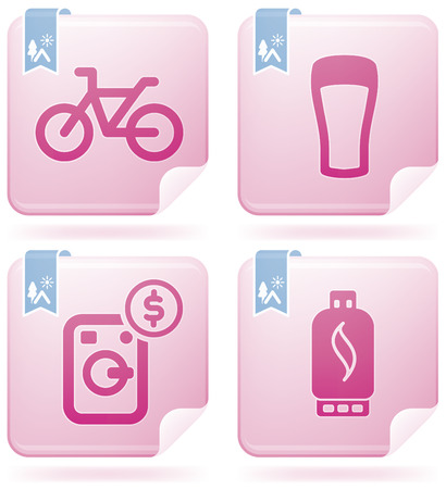 Camping Iconsのイラスト素材
