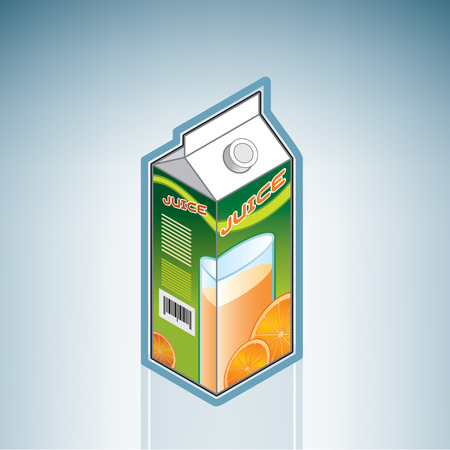 Box of Orange Juiceのイラスト素材