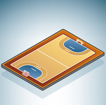 Handball Fieldのイラスト素材