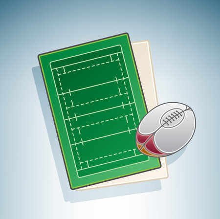Rugby Fieldのイラスト素材