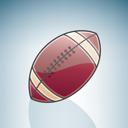 American Football Ballのイラスト素材