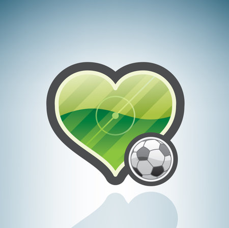Love to Play Footballのイラスト素材