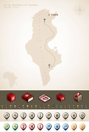 Tunisiaのイラスト素材