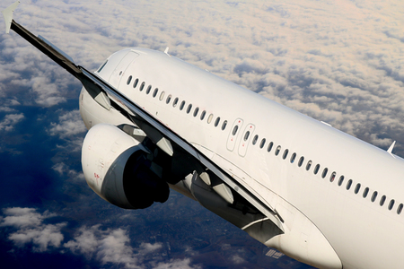 Plane in the skyの写真素材