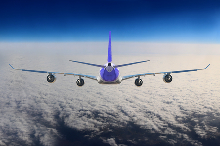 Plane in the skyの写真素材