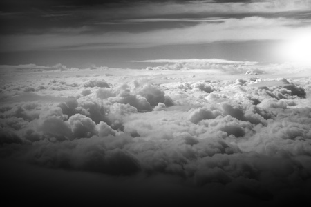Cloud plane natureの写真素材