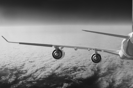 Plane in the skyの写真素材