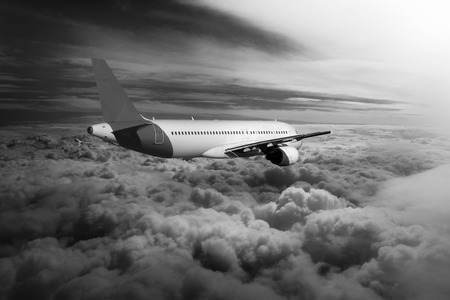 Plane in the skyの写真素材