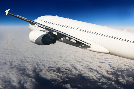 Plane in the skyの写真素材