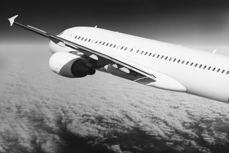 Plane in the skyの写真素材