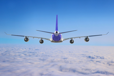 Plane in the skyの写真素材