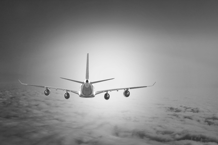 Plane in the skyの写真素材