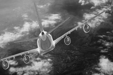 Plane in the sky