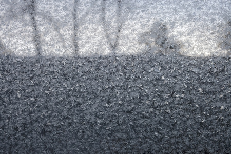Frost pattern on a window.