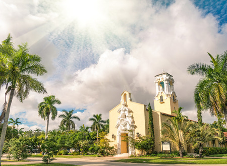 Congregational Church of Coral Gables in Miami - Florida USAの写真素材