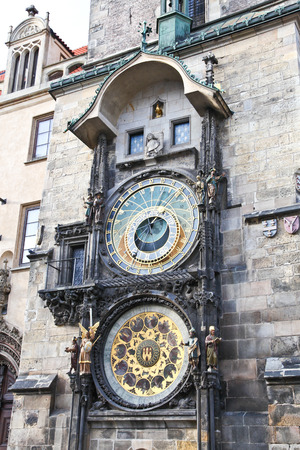 Astronomical clock in Pragueの写真素材