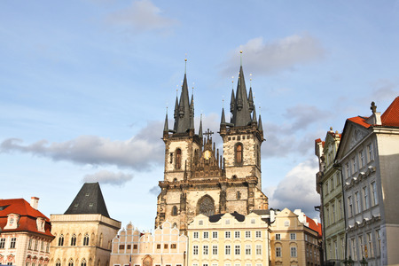 Tyn church in Pragueの写真素材